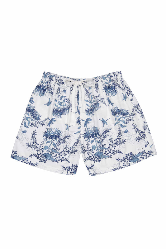 Men’s Boxer Shorts - Summer Toile - Aegean Blue