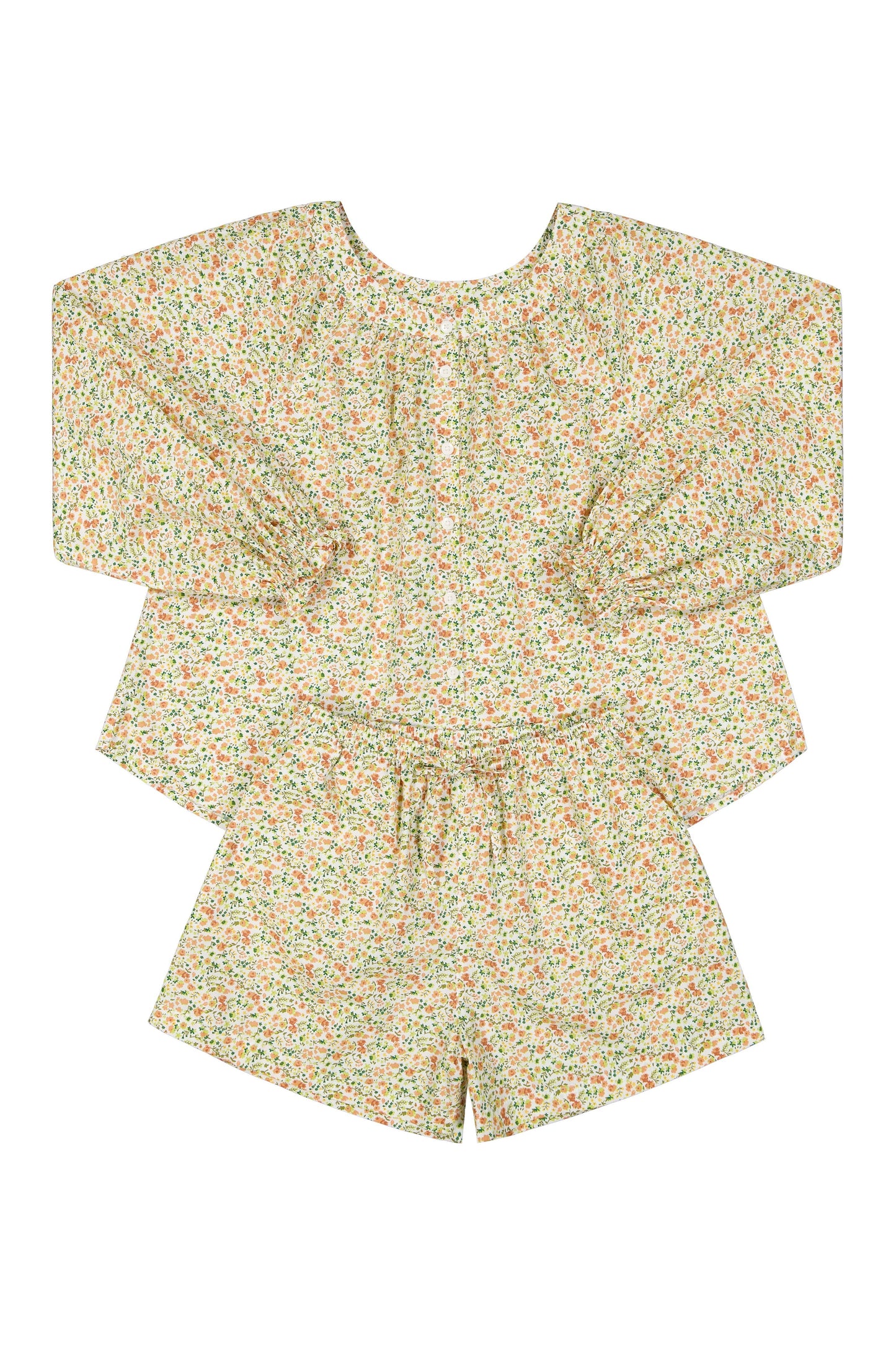 Claire Lounge Set - Cotton - Floret Green