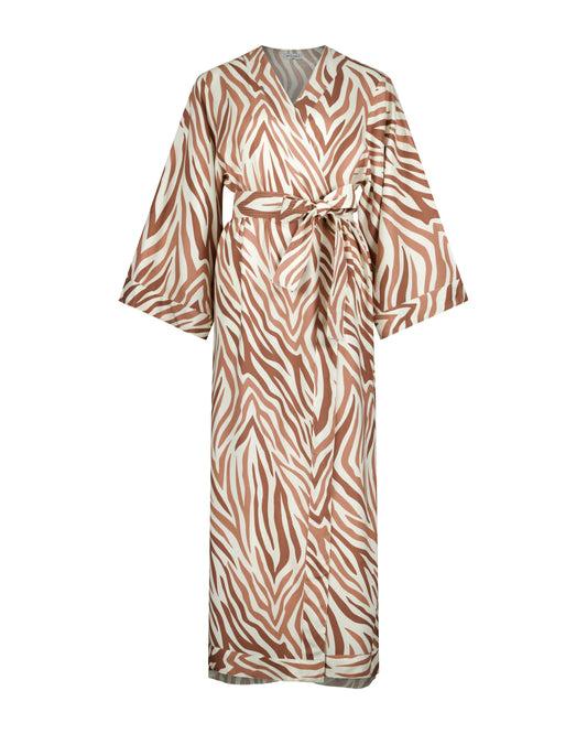 Piyama Alice Kimono Robe - ECOVERO™ - Zebra — view 2