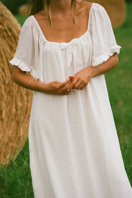 Betty Nightie - Long - Lyocell Batiste - Off White
