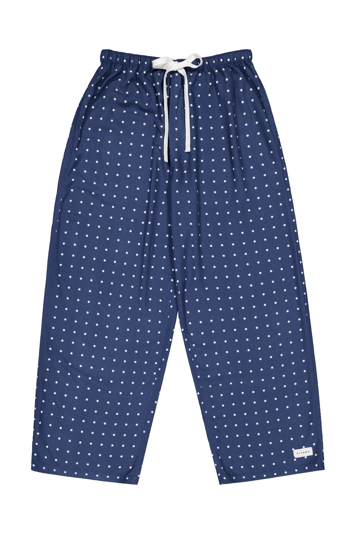 Mens Sleep Pants - Ecovero™ - Indigo Dot