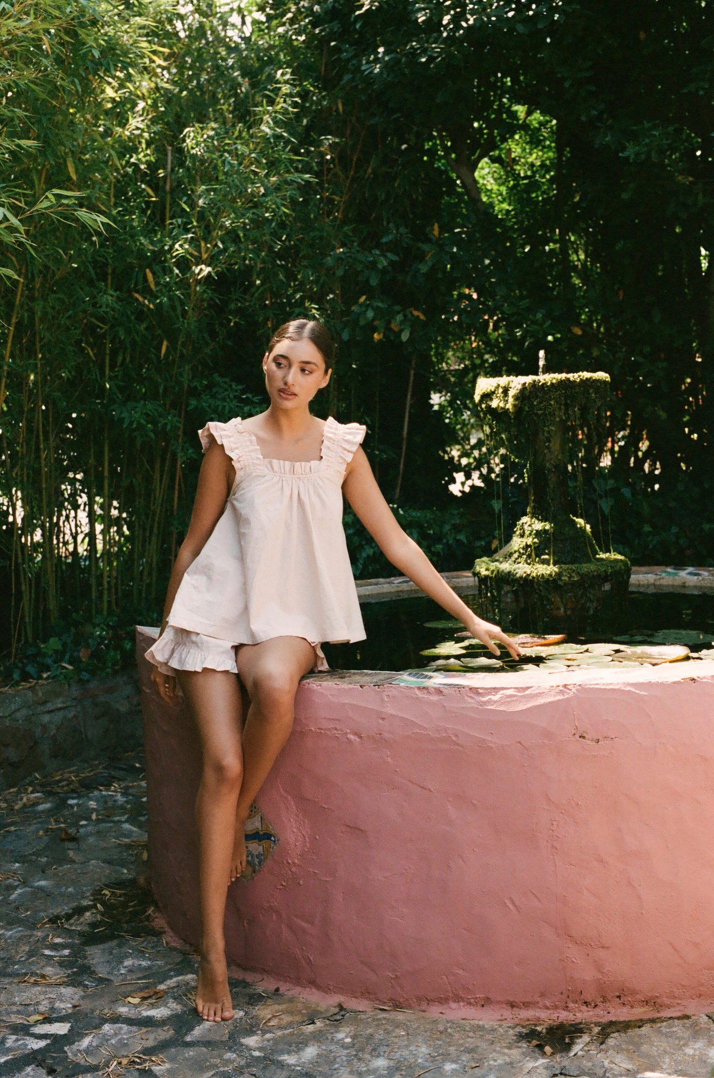 Nicolette Sleep Set - Cotton - Nude