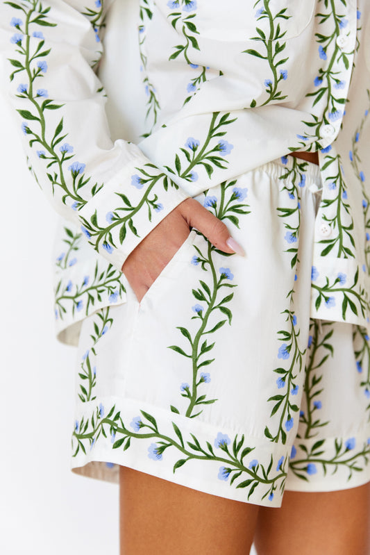 Emily Sleep Set - Long Sleeve - Vine