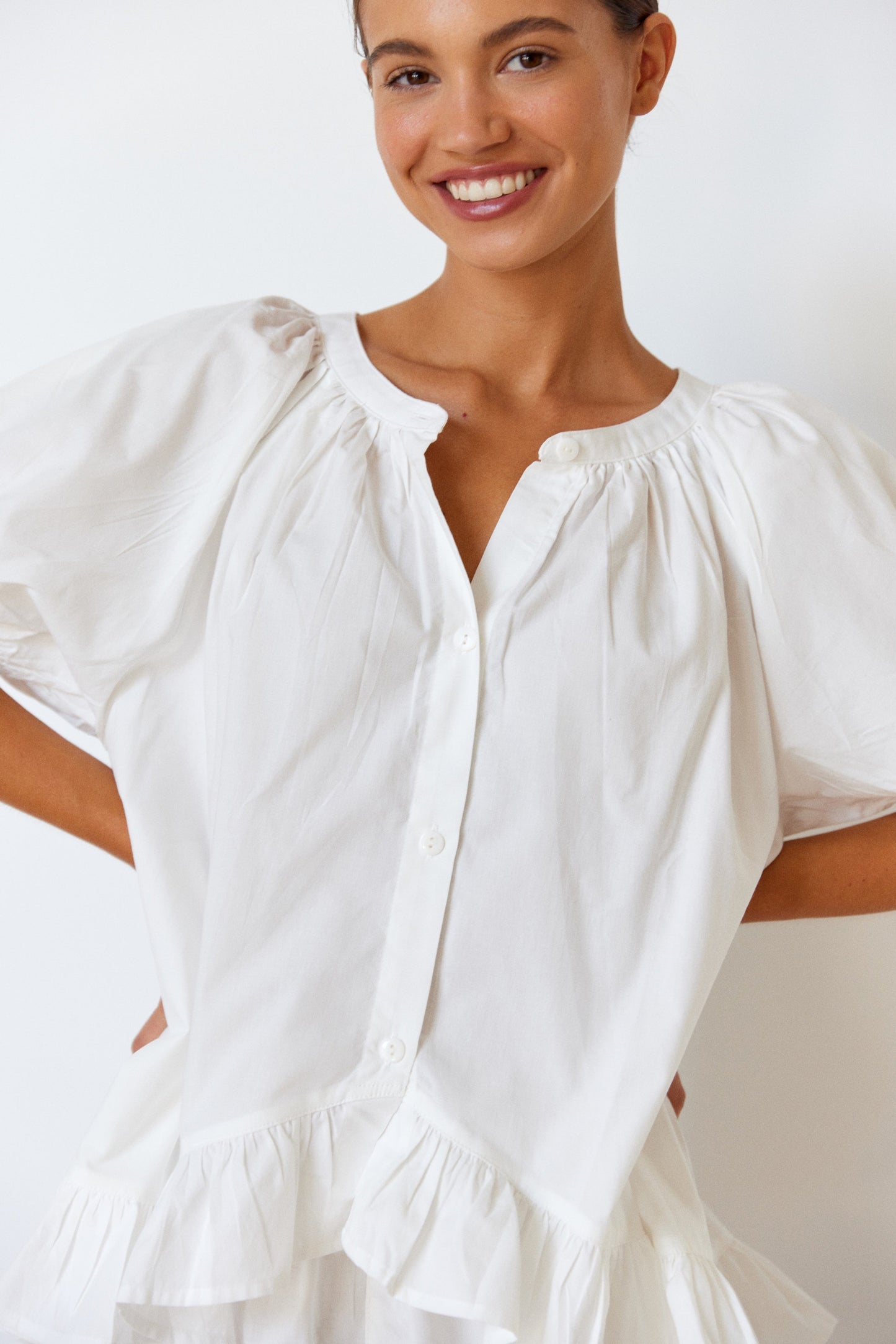 Sophie Sleep Set - Cotton Modal - Off White