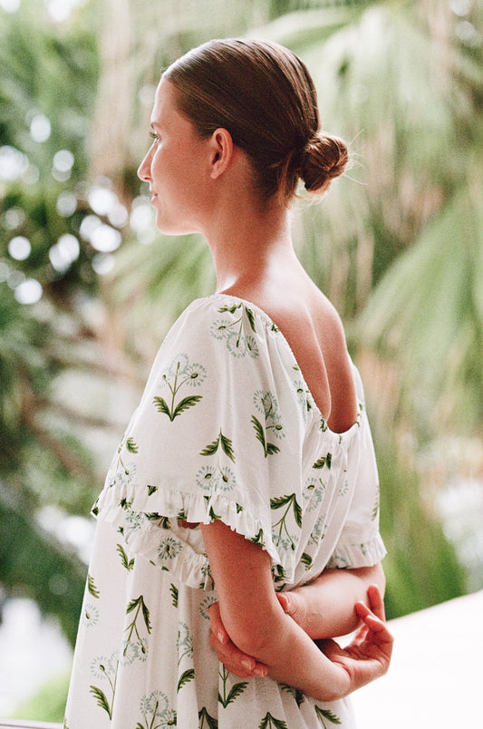 Betty Lounge Dress - Cotton Modal - Dandelion