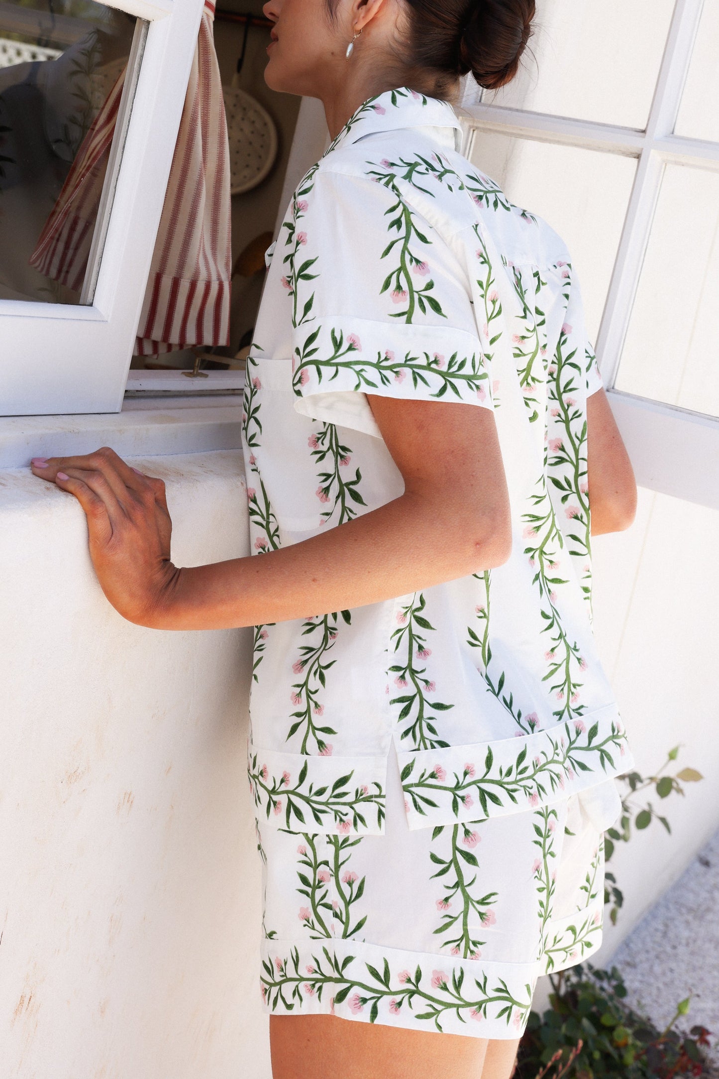 Emily Sleep Set - Cotton - Vine Pink