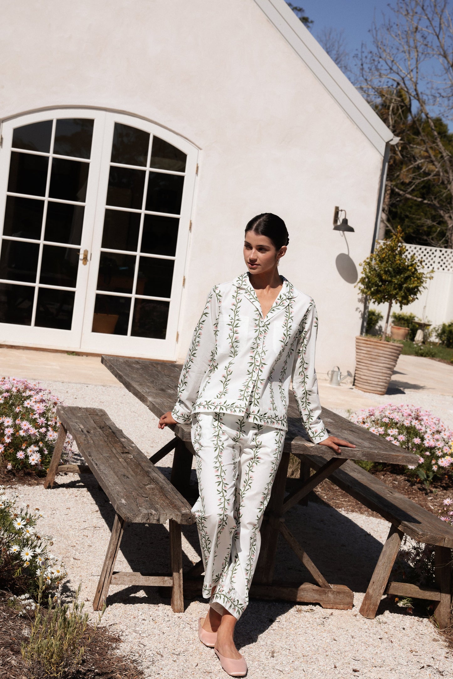 Emily Sleep Set - Long - Vine Pink