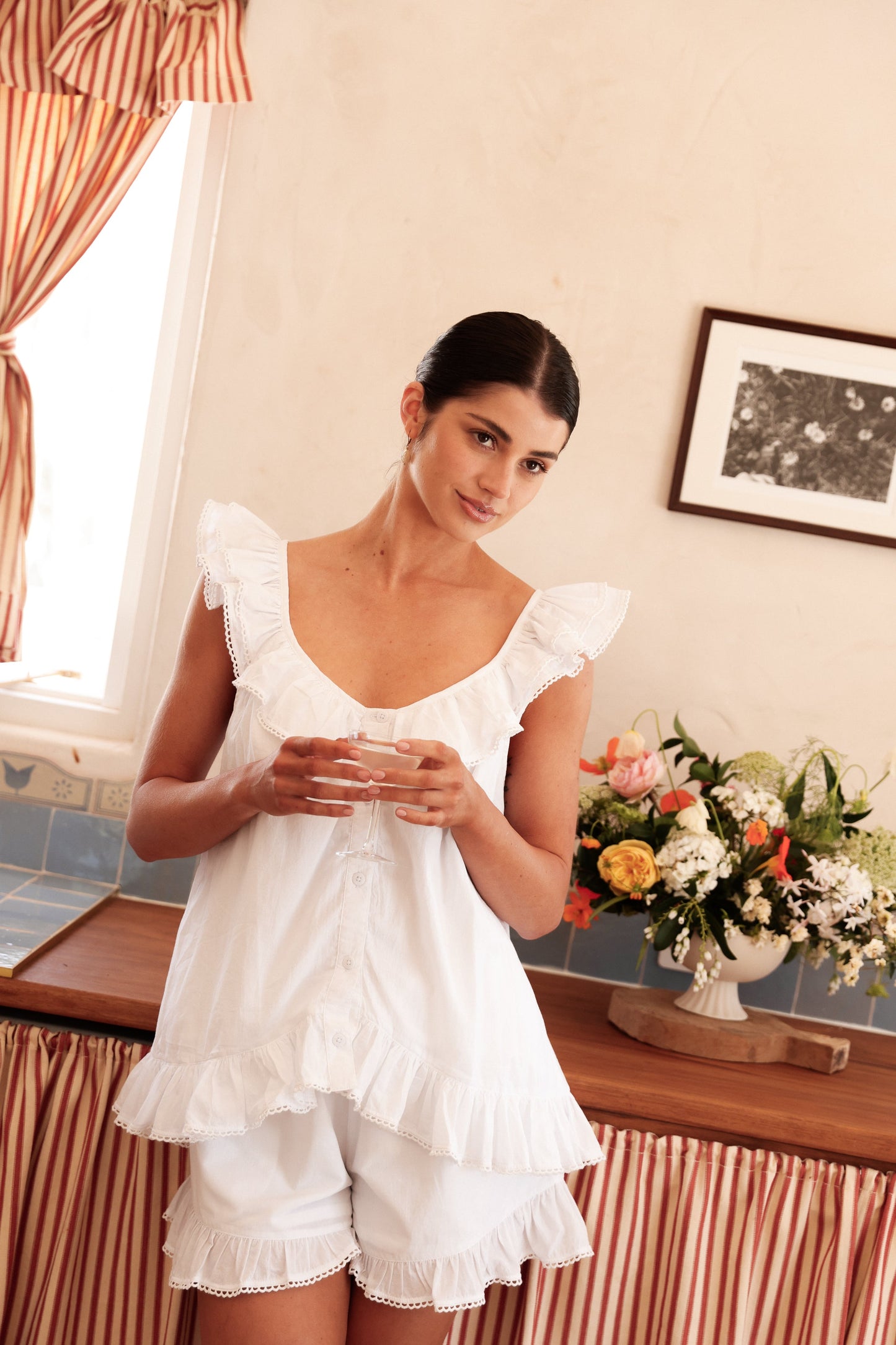 Romy Sleep Set - White Washed Cotton