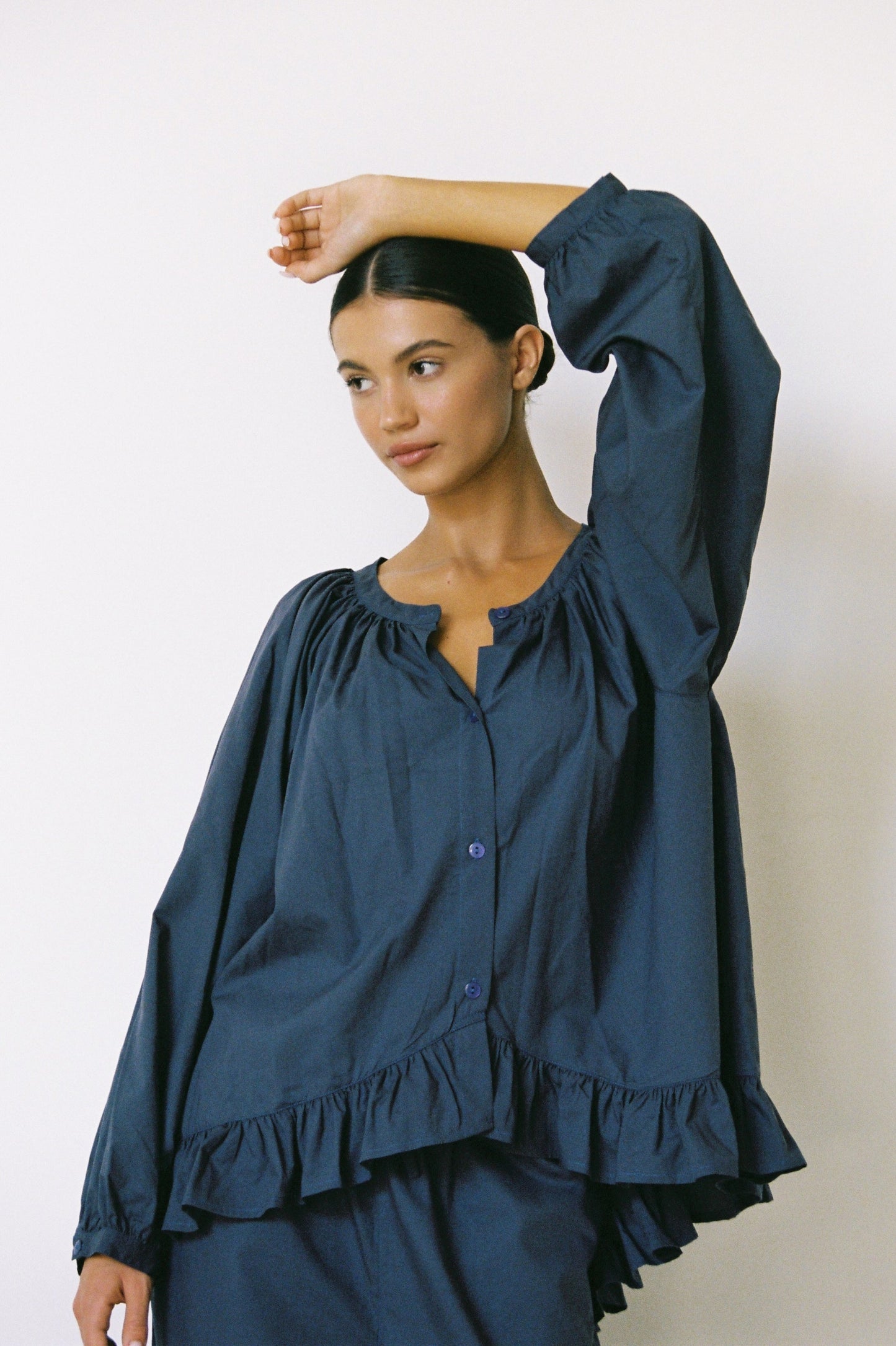 Sophie Sleep Set - Long - Cotton Modal - Midnight