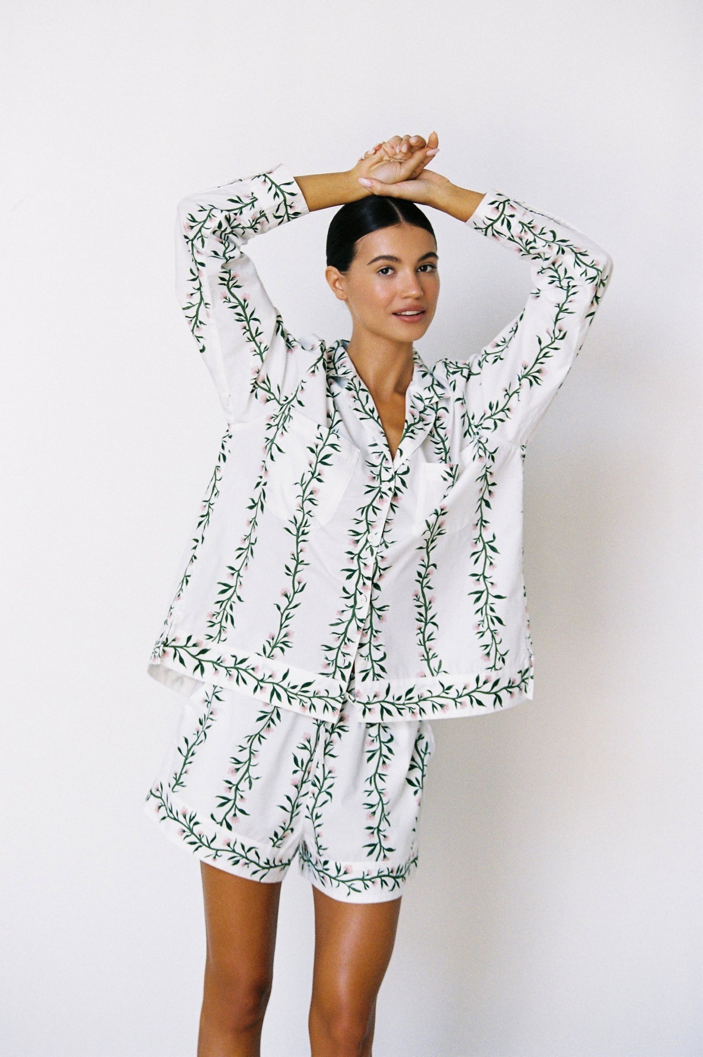 Emily Sleep Set - Long Sleeve - Vine Pink