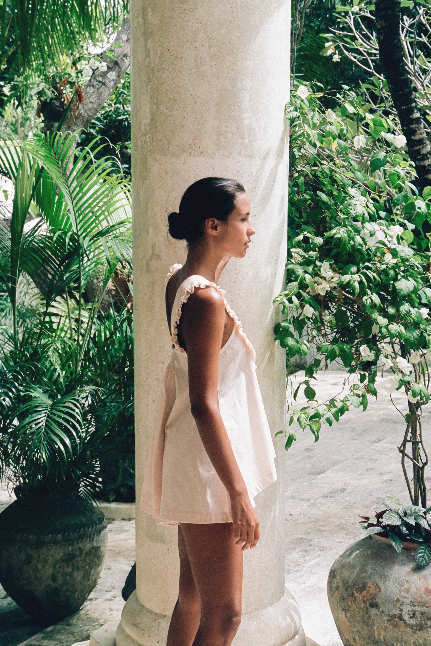 Elsie Sleep Set - Cotton Nude + Trim