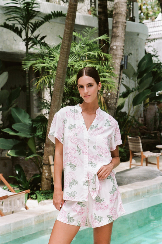 Maggie Pajama Set - Hydrangea Pink