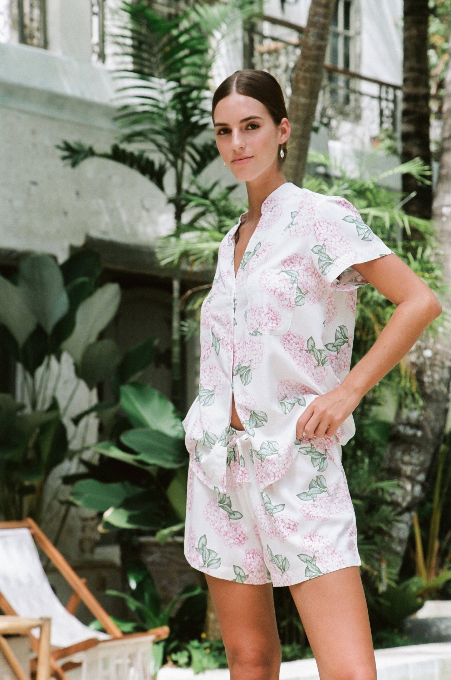 Maggie Pajama Set - Hydrangea Pink