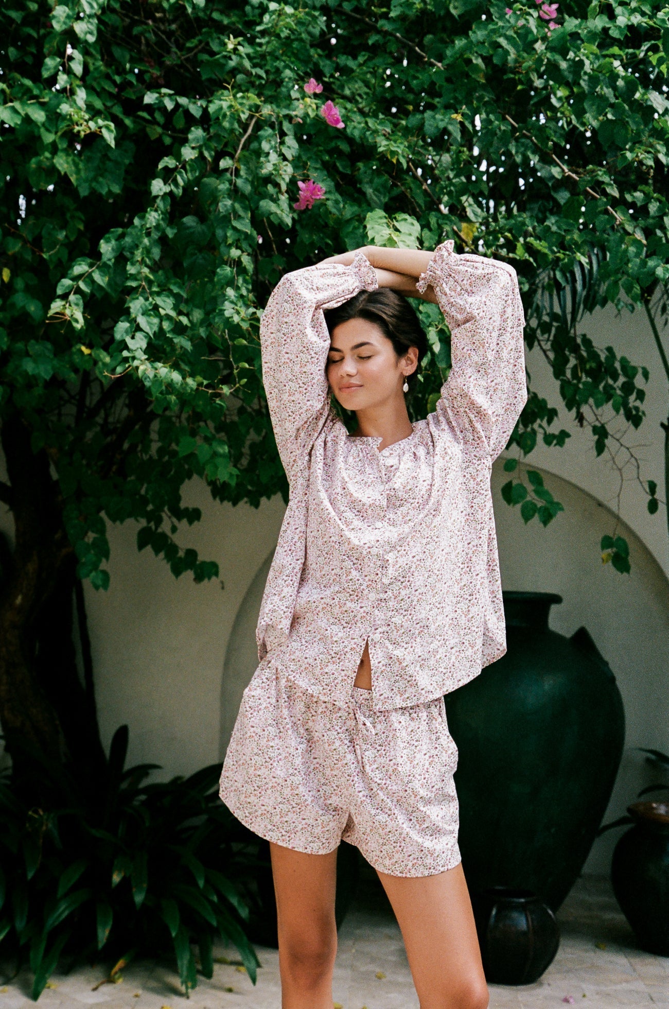 Claire Lounge Set - Floret Pink