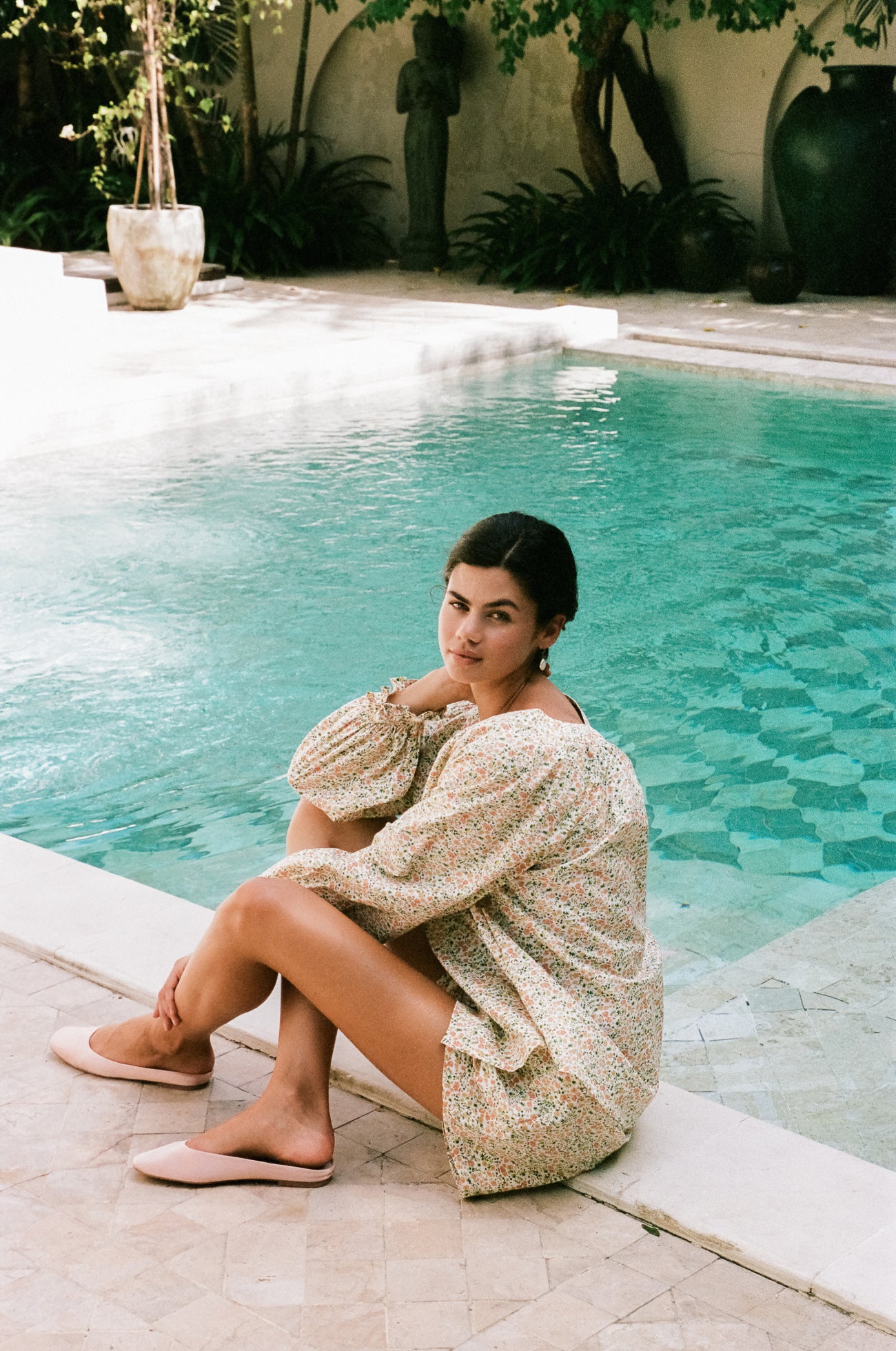 Claire Lounge Set - Cotton - Floret Green