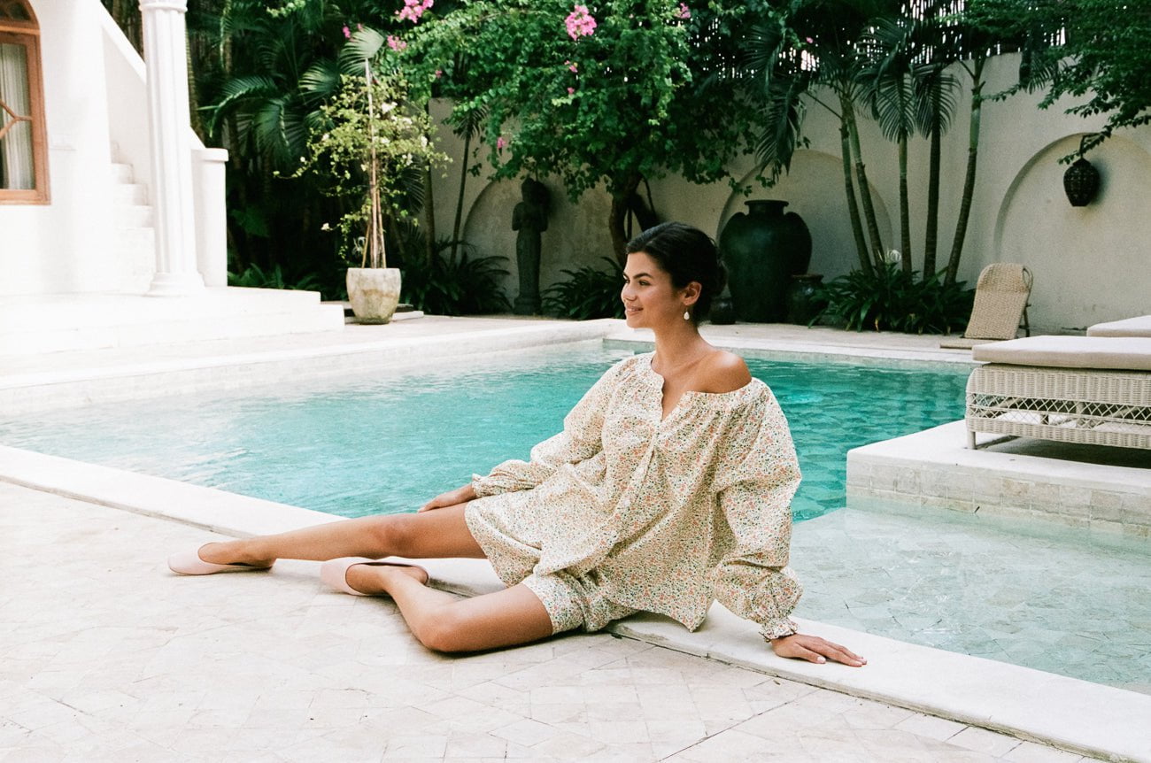 Claire Lounge Set - Cotton - Floret Green