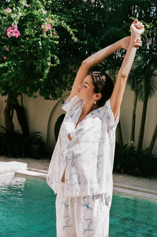 Abigail Sleep Set - Pants - Bow