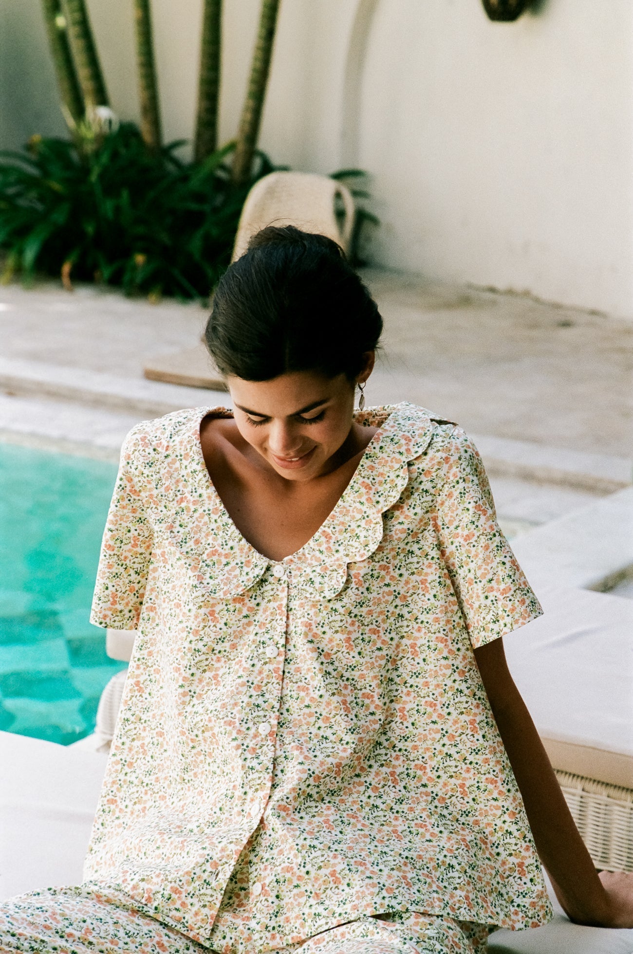 Penelope Sleep Set - Pants - Floret Green