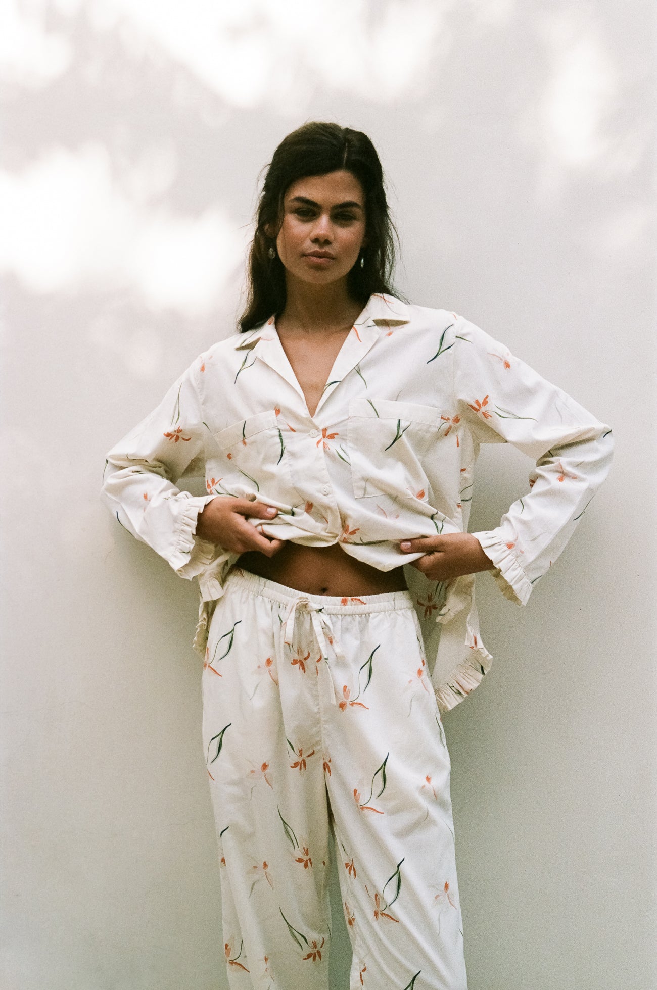 Felicity Frill Set - Long - Cotton Modal - Lily