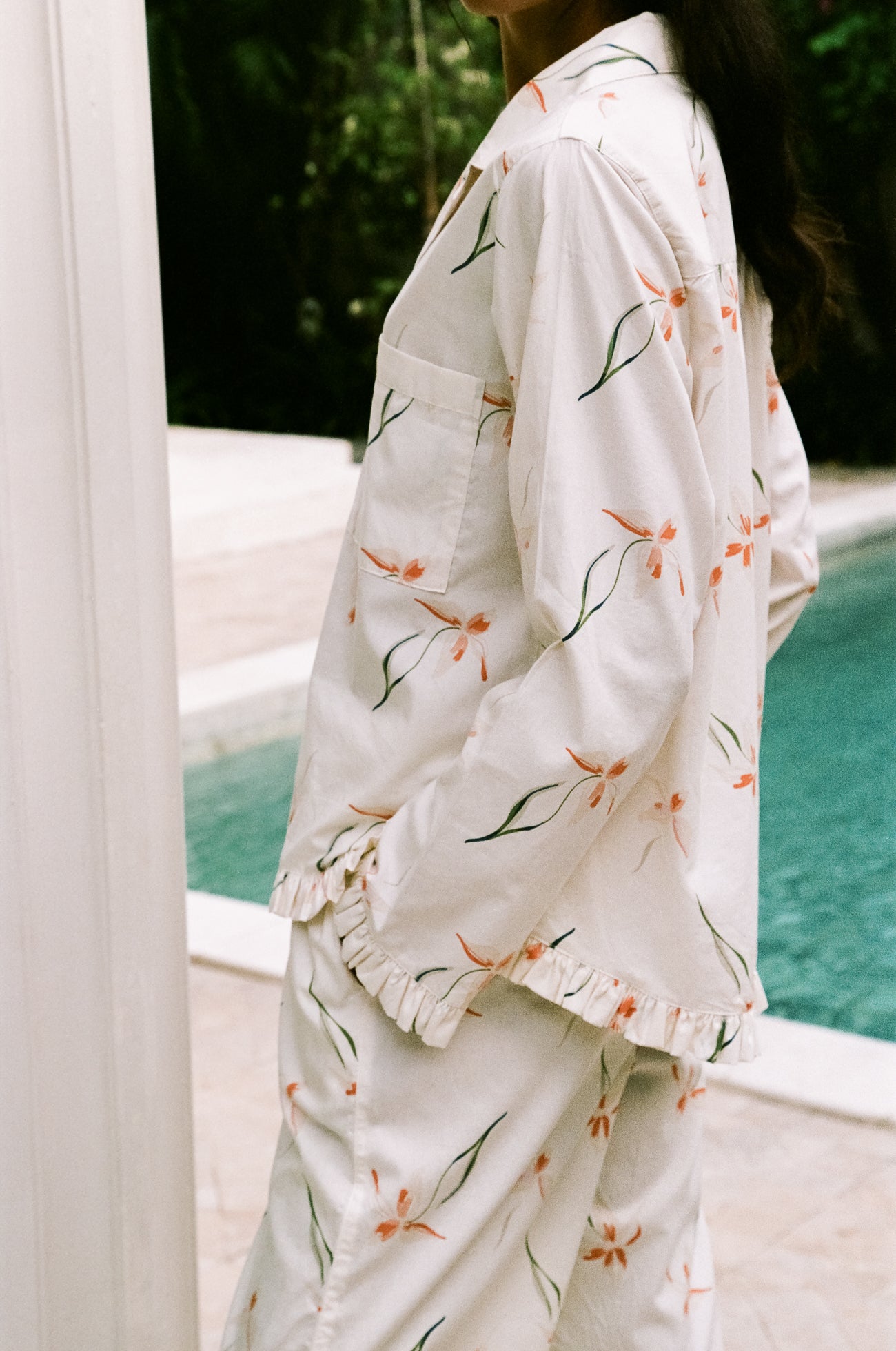 Felicity Frill Set - Long - Cotton Modal - Lily