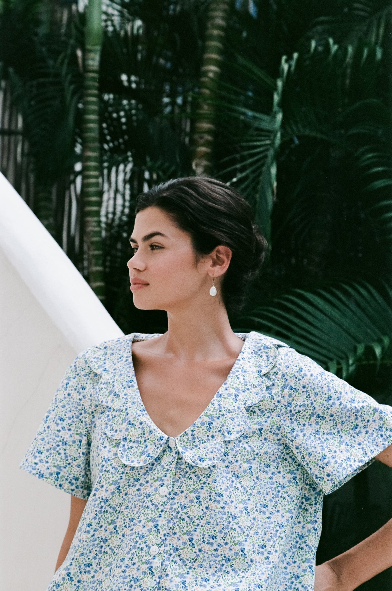 Penelope Sleep Set - Cotton - Floret Blue