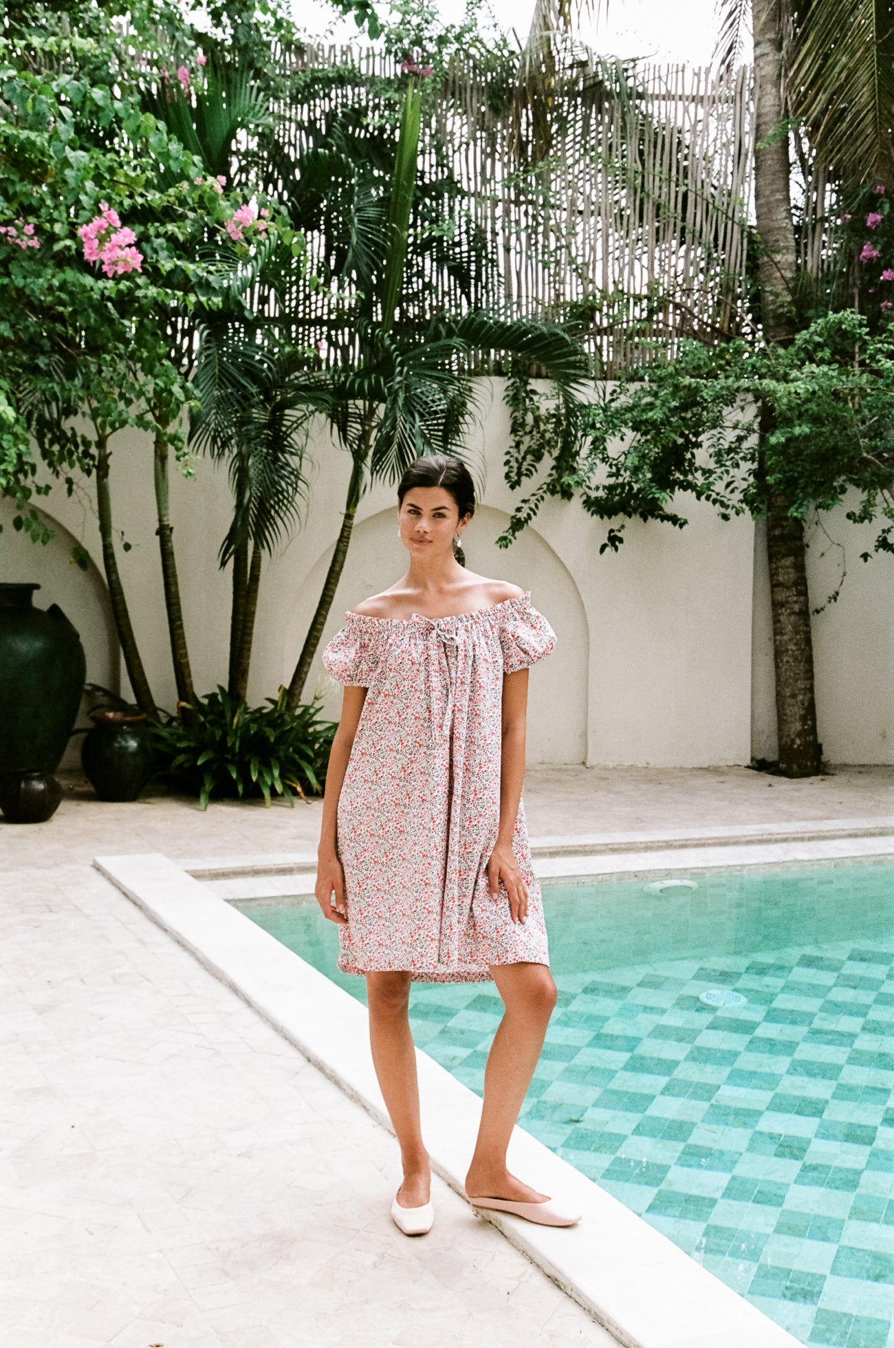 Lily Lounge Dress - Cotton - Floret