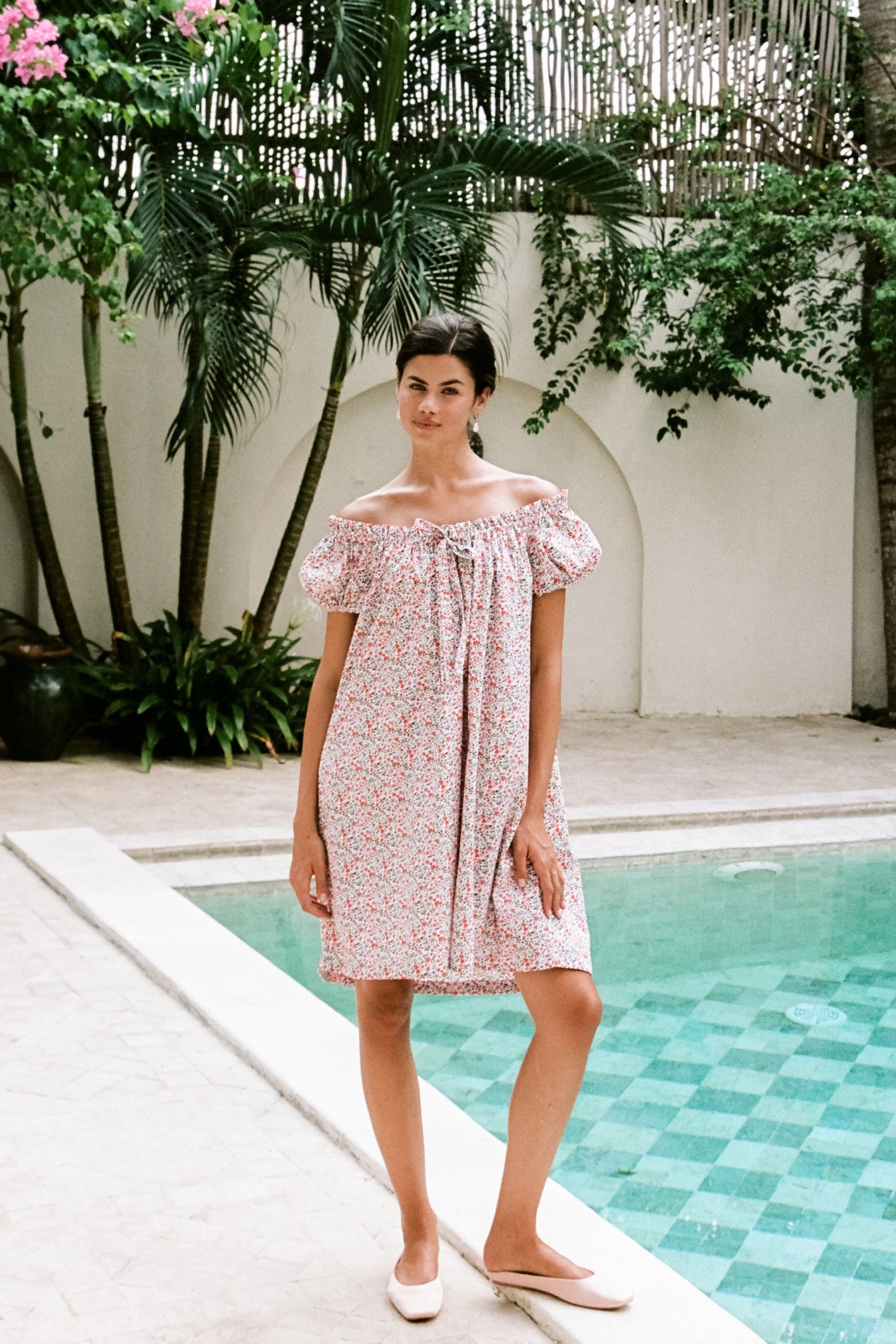 Lily Lounge Dress - Cotton - Floret