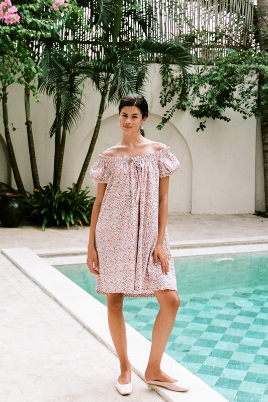 Lily Lounge Dress - Cotton - Floret