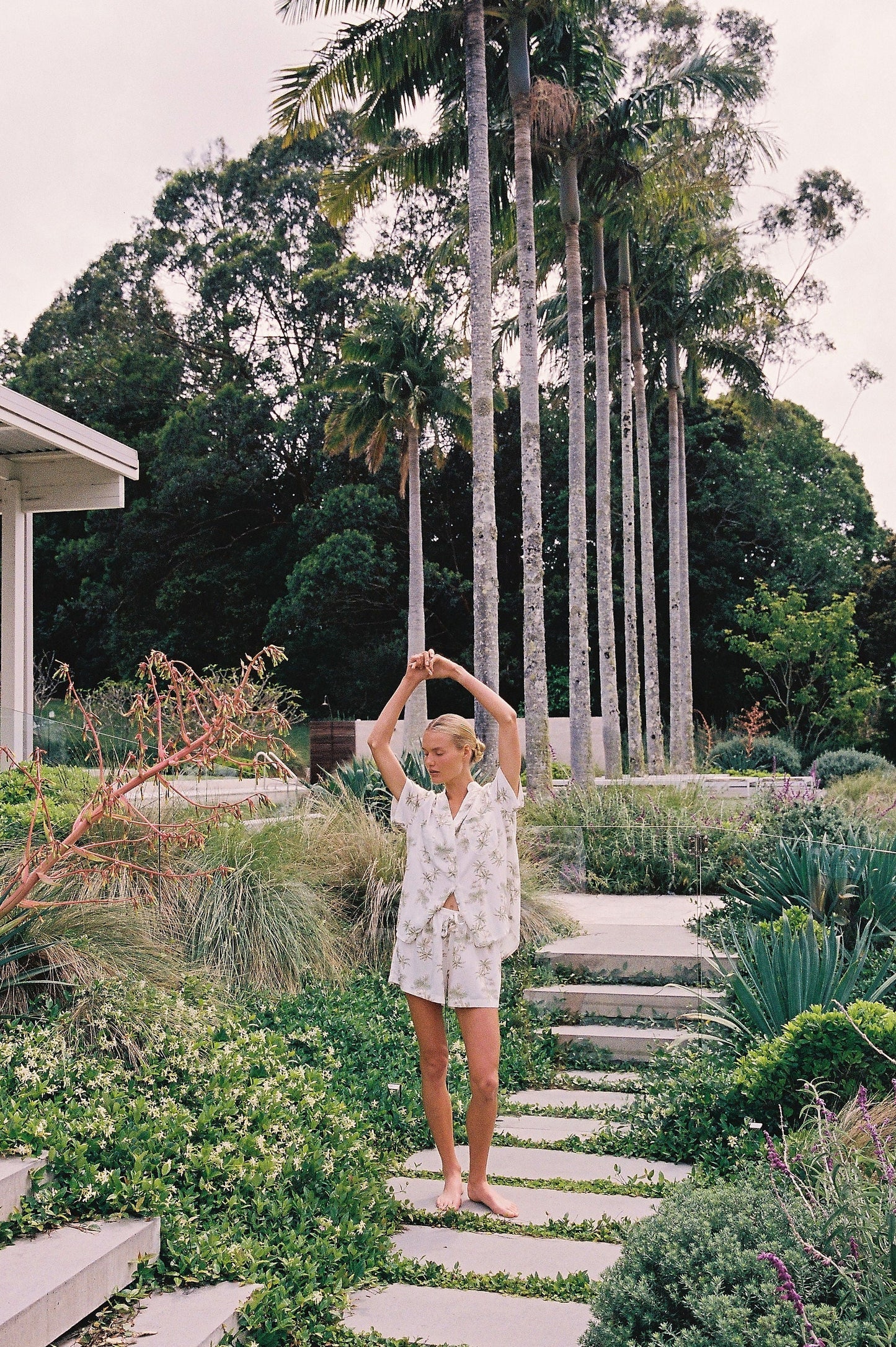 Maggie Pajama Set - Vintage Palm - Olive