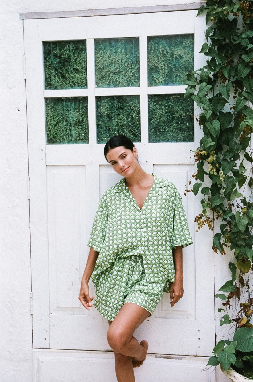 Lounge Set - Rattan Green