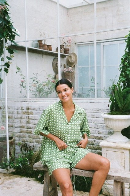 Lounge Set - Rattan Green