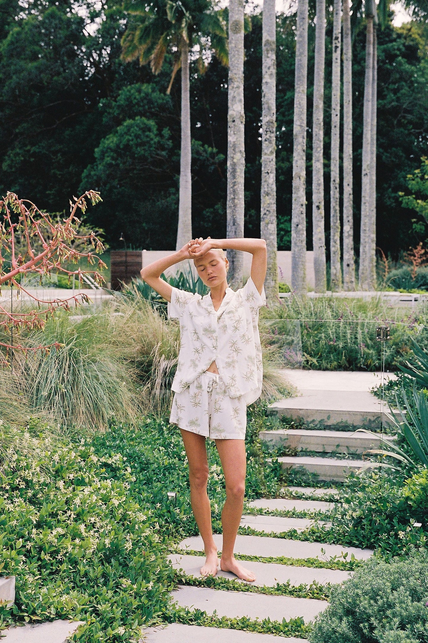 Maggie Pajama Set - Vintage Palm - Olive