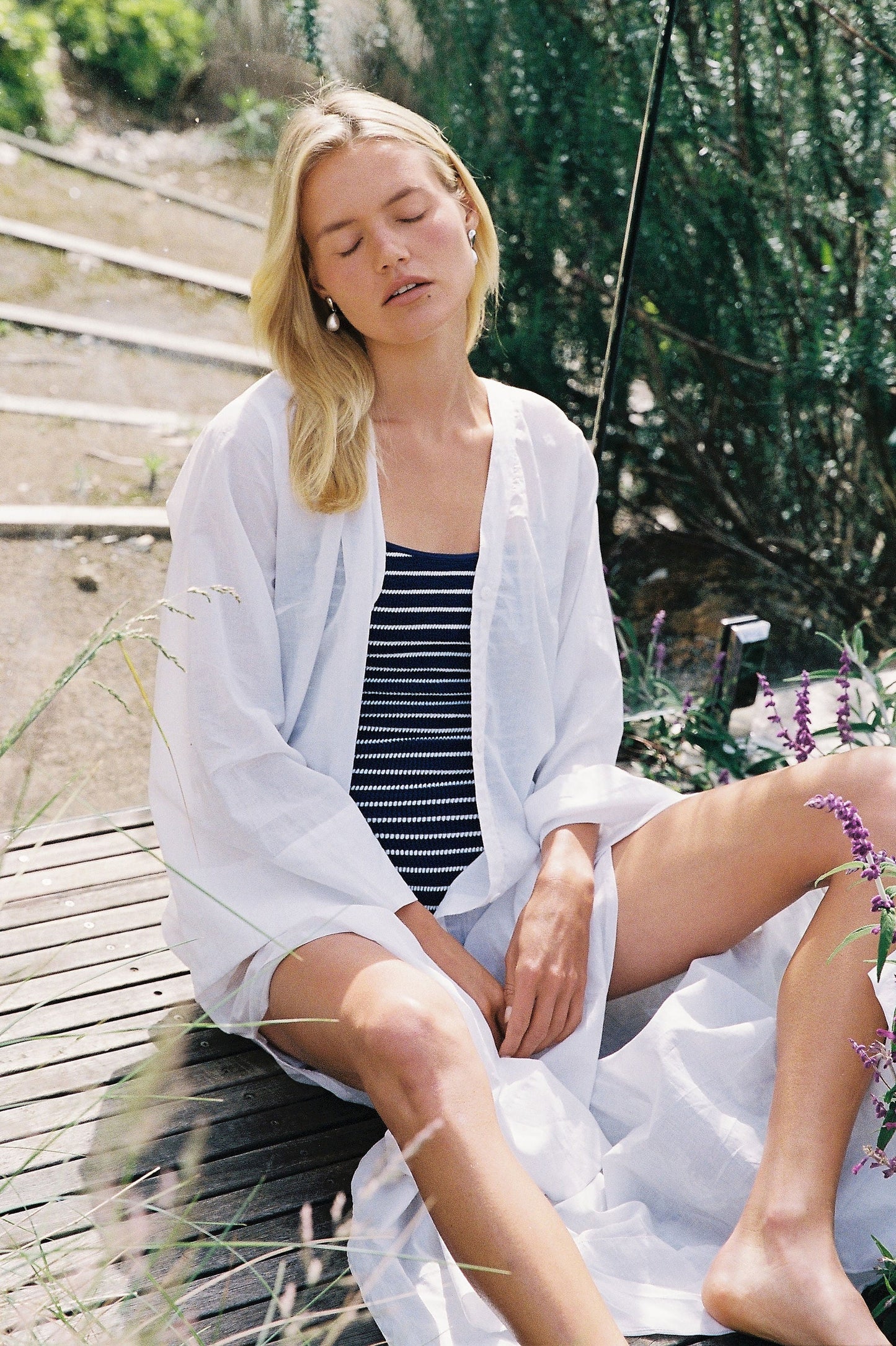 Vera Cover-Up - Cotton Voile - White