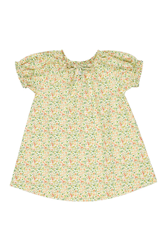 Girls Molly Lounge Dress - Floret Green