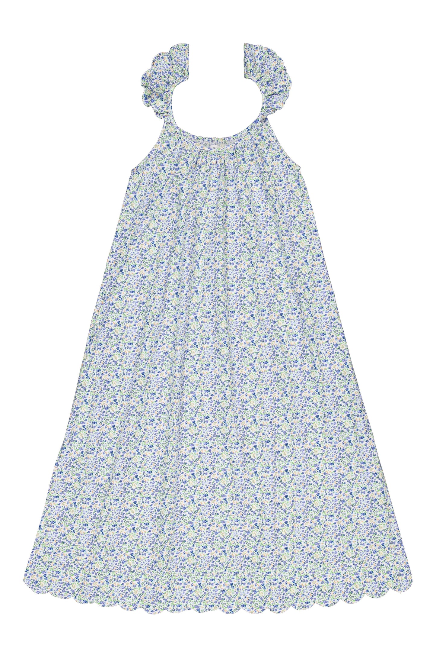 Indah Wing Nightie - Long - Floret Blue