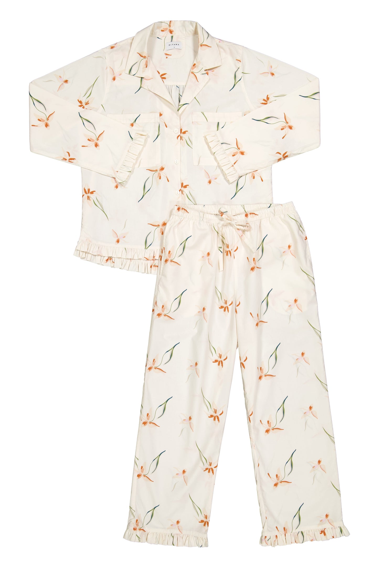 Felicity Frill Set - Long - Cotton Modal - Lily