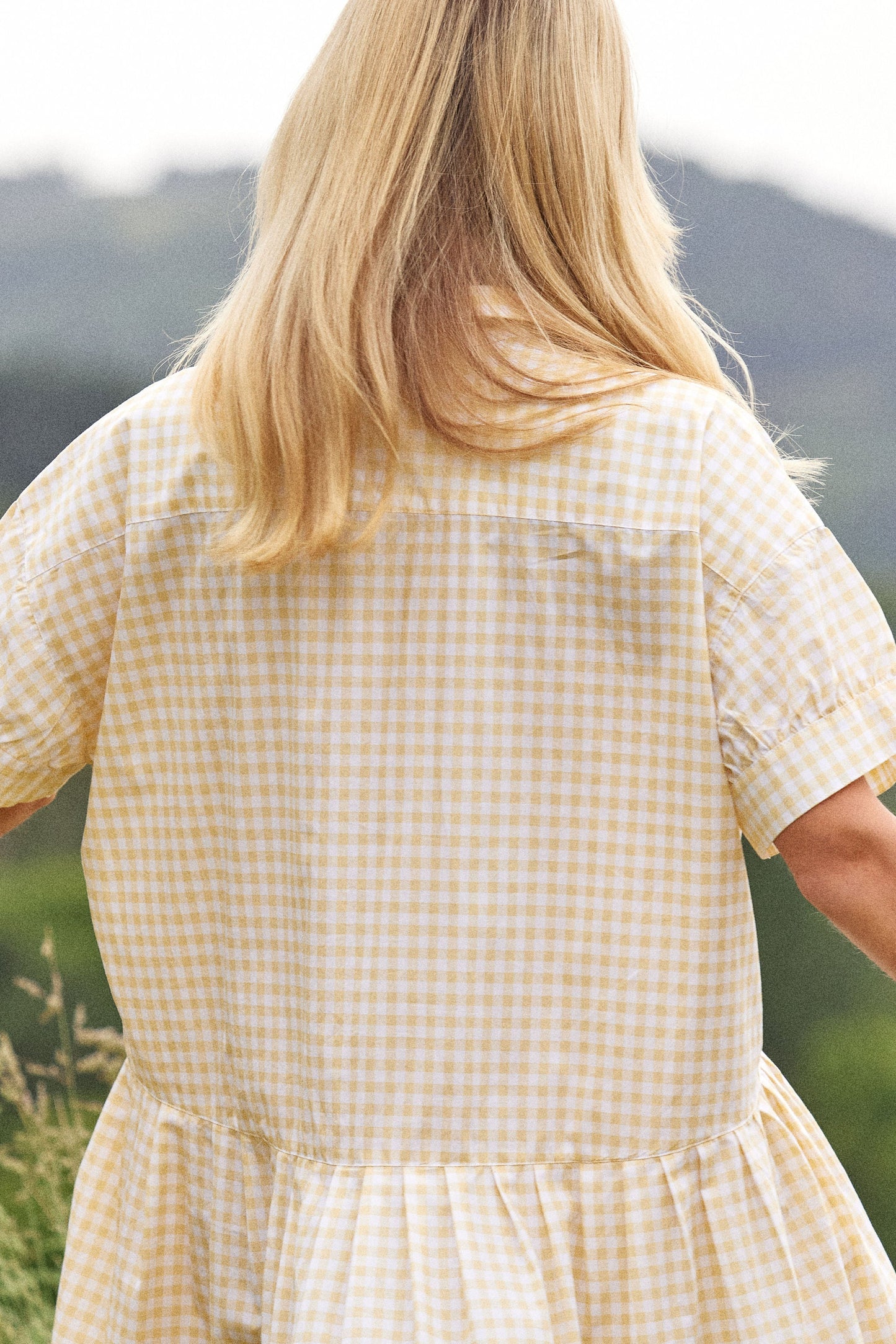 Cosima Dress - Cotton - Gingham Yellow