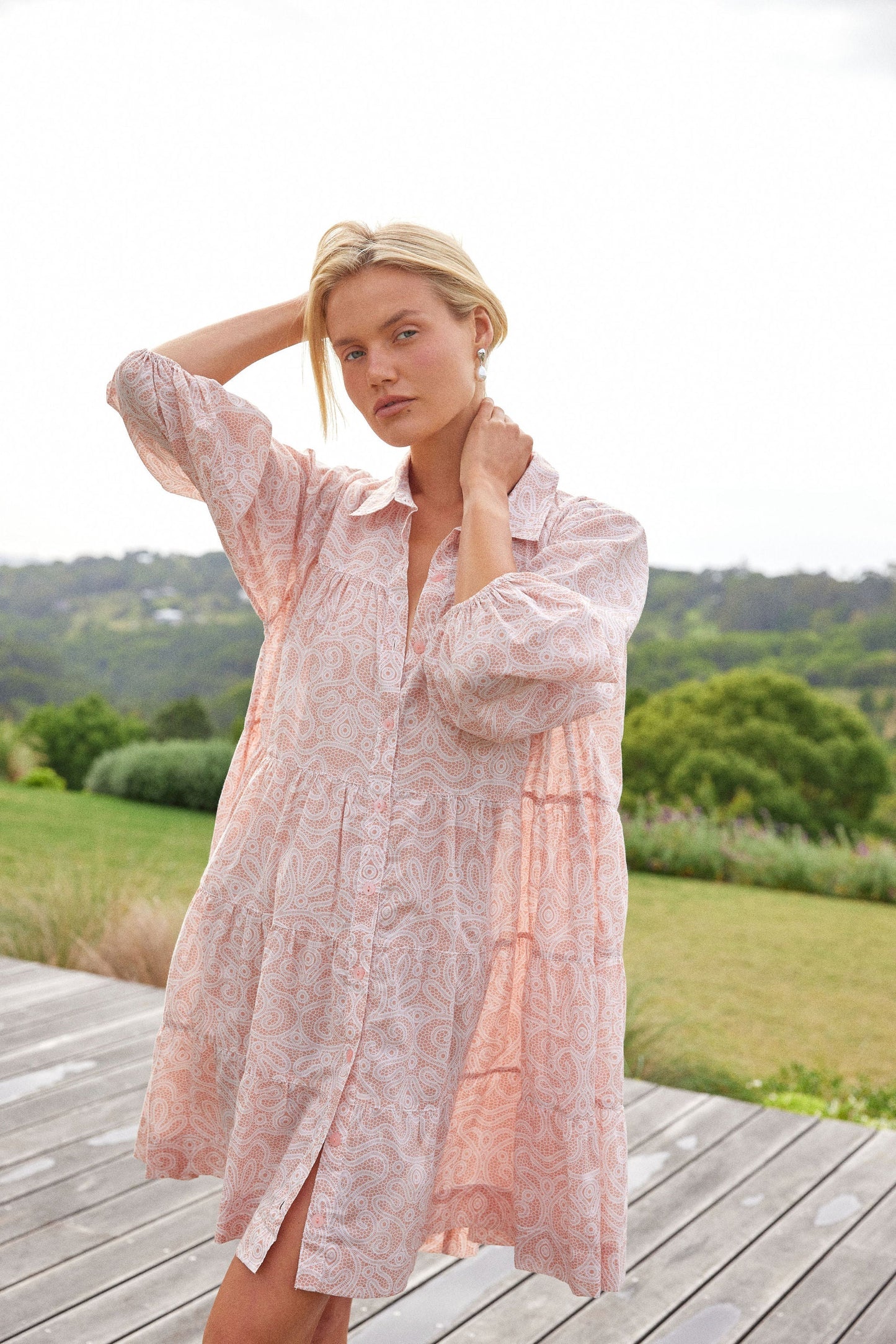 Phoebe Cover-Up - Cotton Voile - Lace