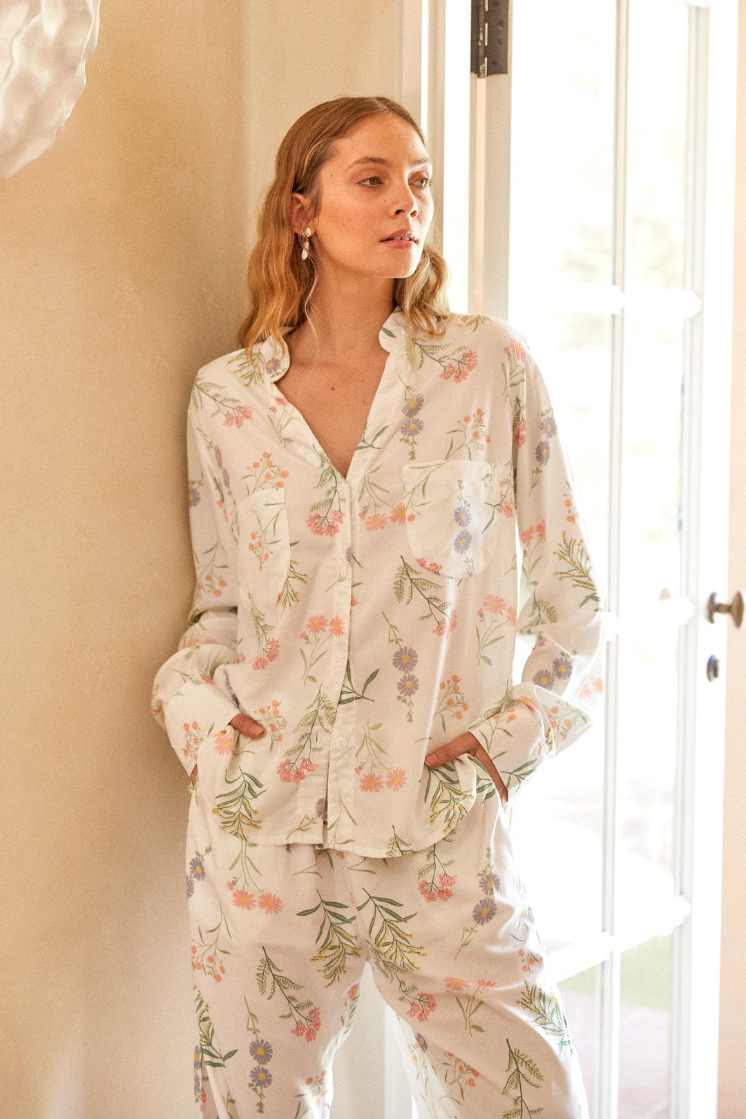 Maggie Pajama Set - Long - Wild Flower