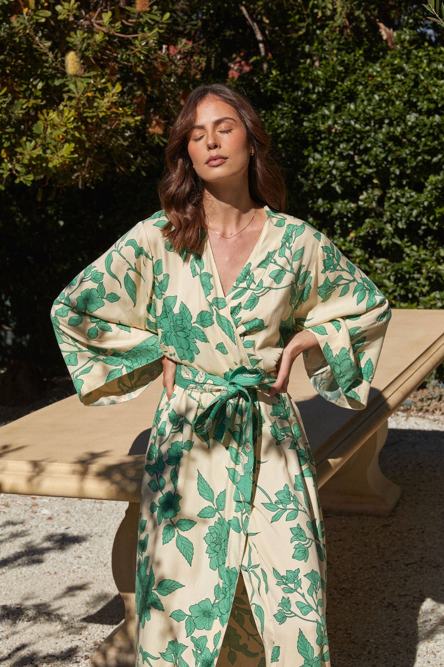 Alice Kimono Robe - Twill - Romantic Floral