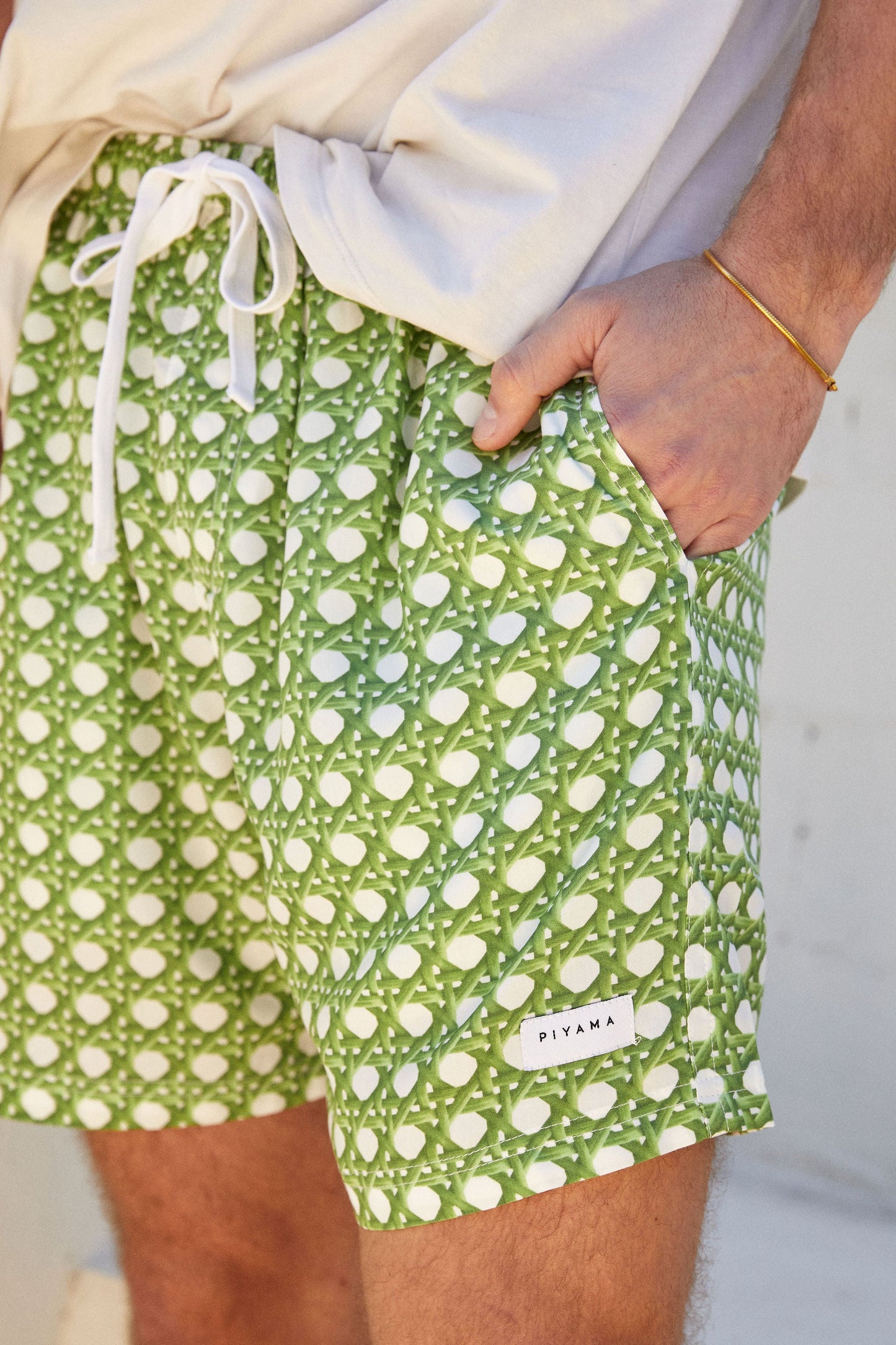 Men’s Boxer Shorts - Rattan Green