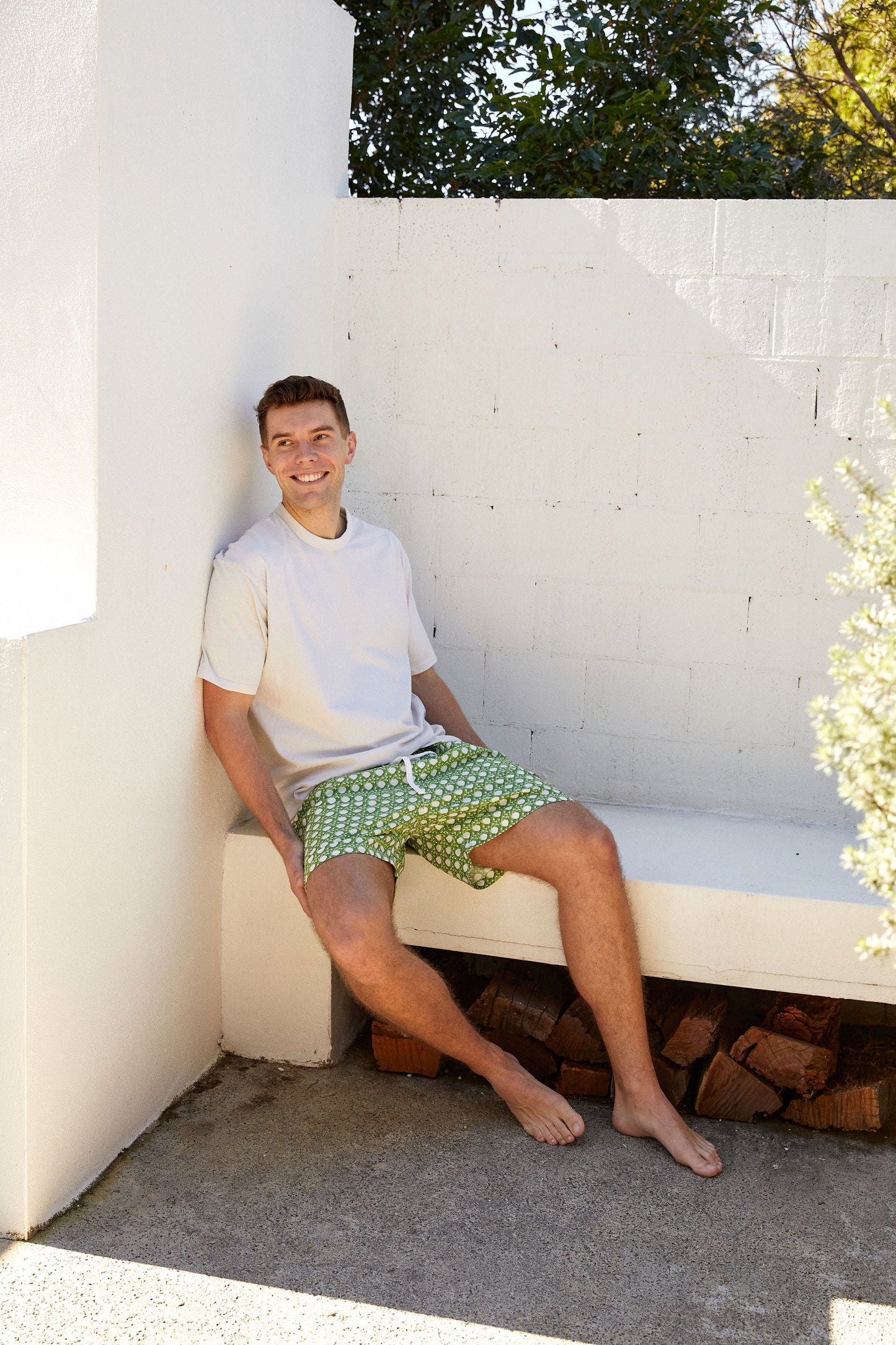 Men’s Boxer Shorts - Rattan Green