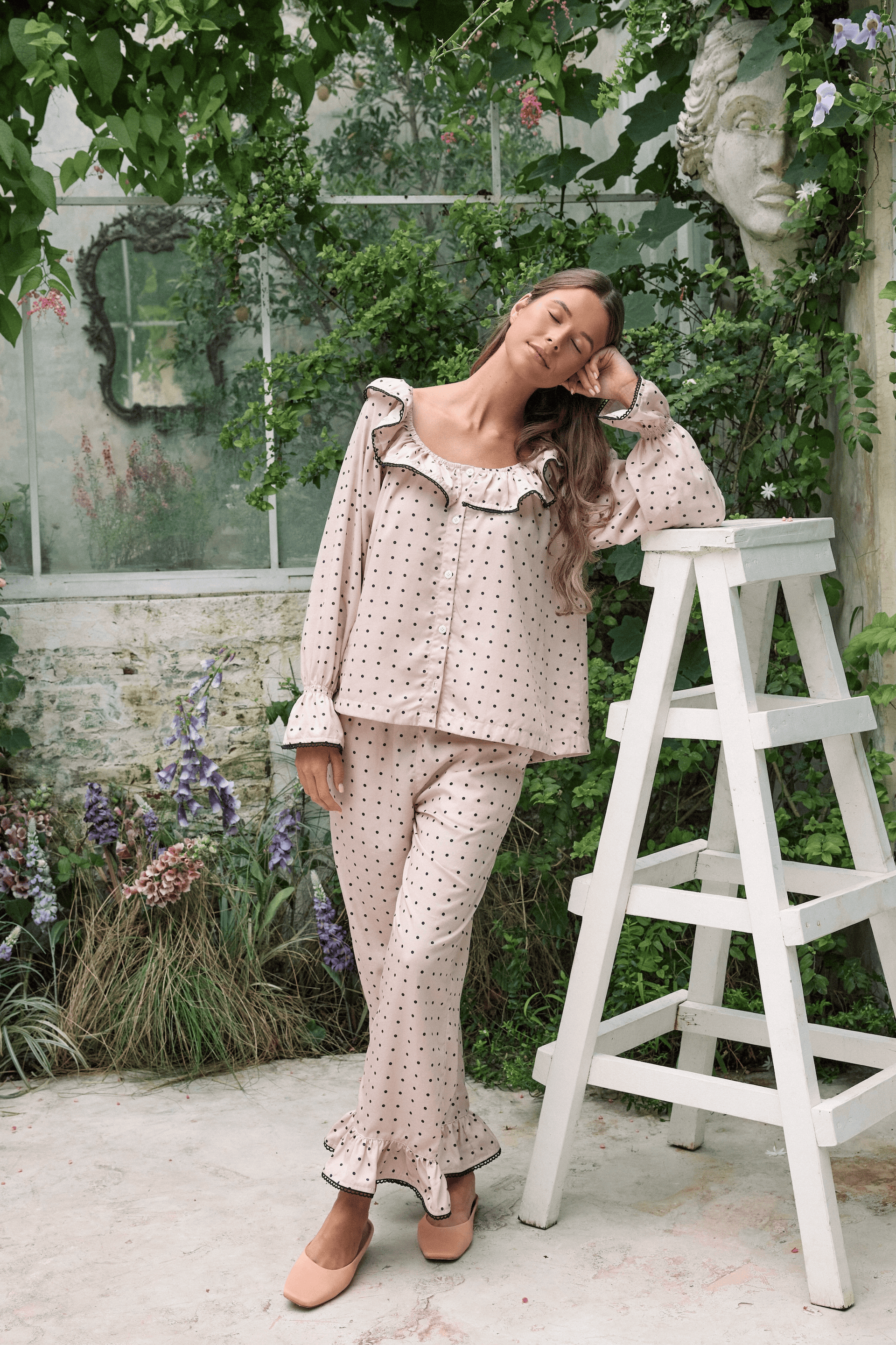 Jemima Sleep Set - Long - TENCEL™ Lyocell - Dot - S