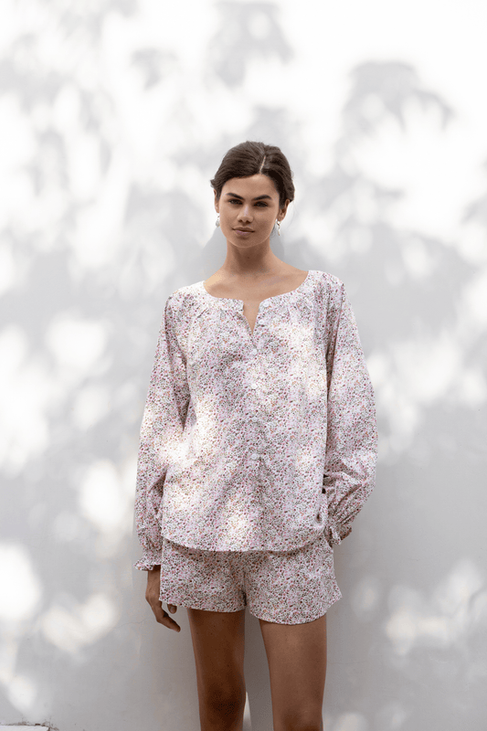 Claire Lounge Set - Floret Pink