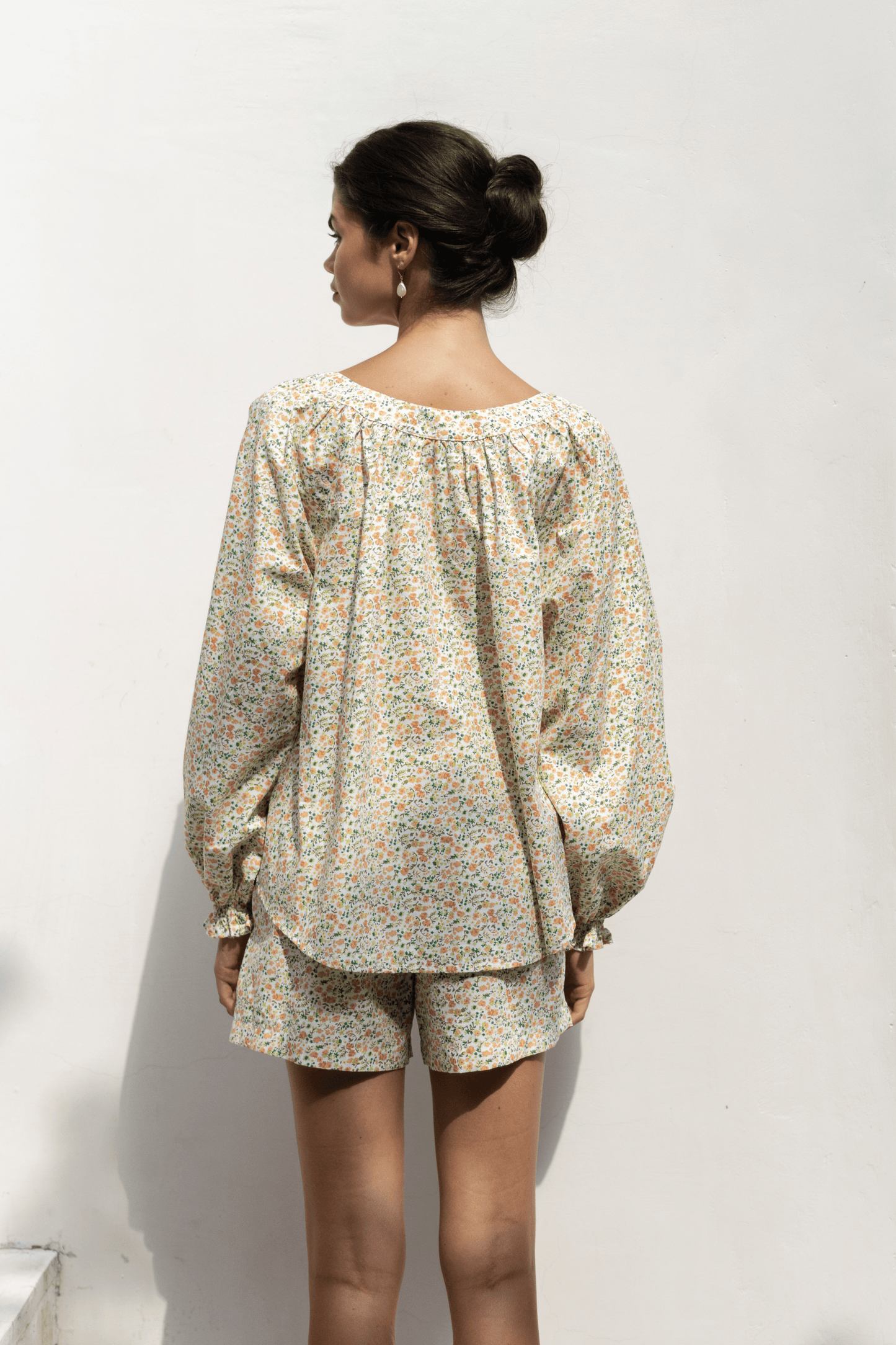 Claire Lounge Set - Cotton - Floret Green