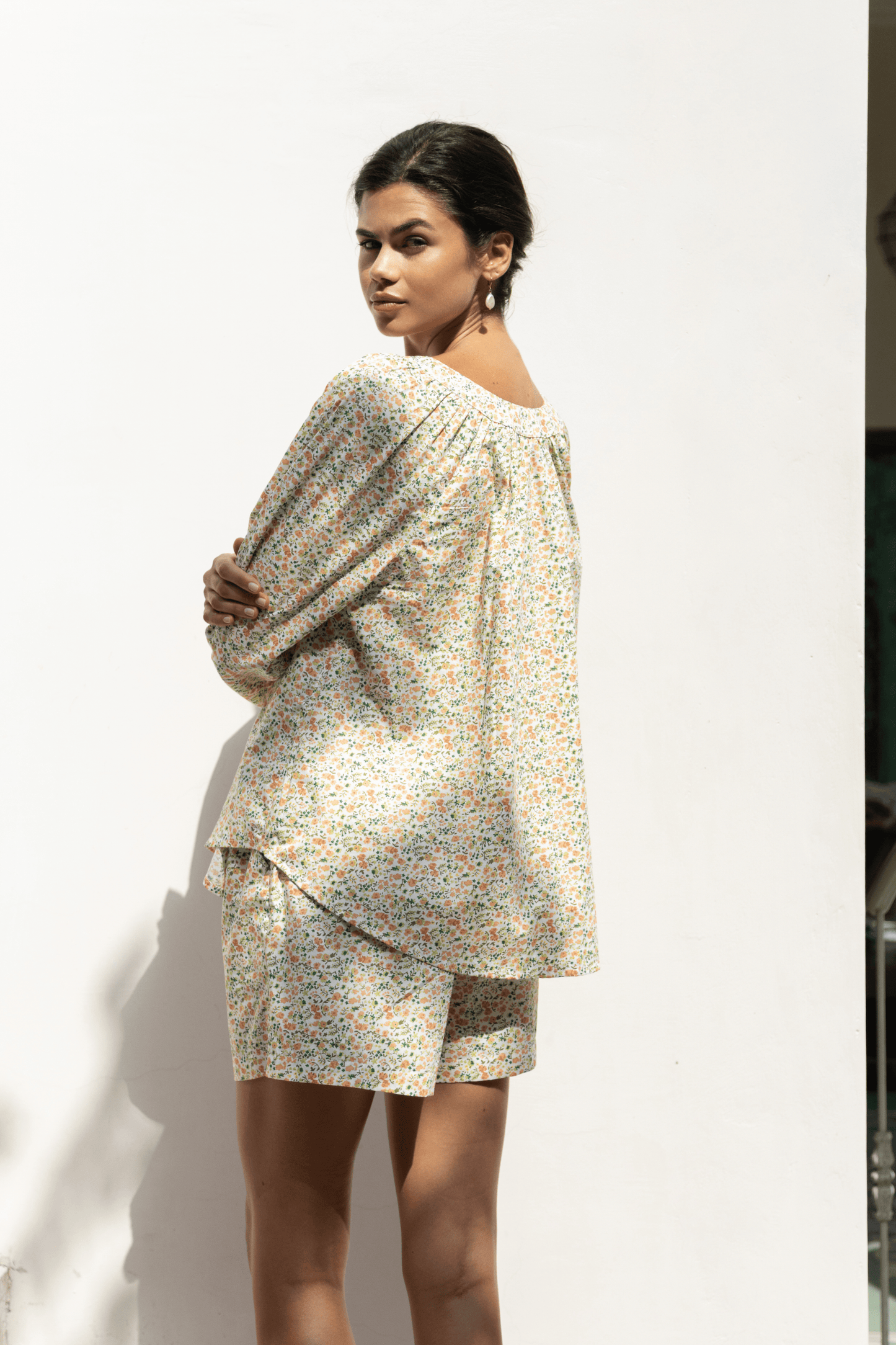 Claire Lounge Set - Cotton - Floret Green