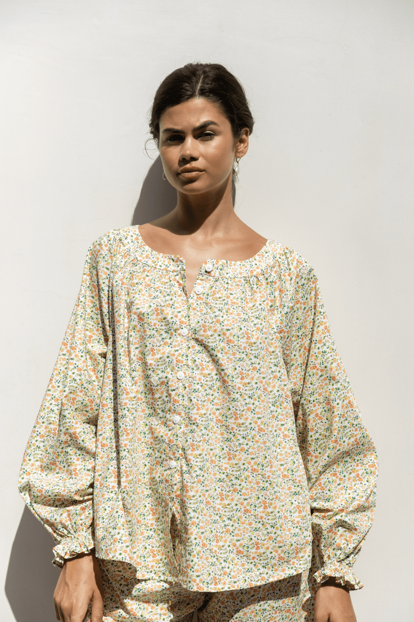 Claire Lounge Set - Cotton - Floret Green