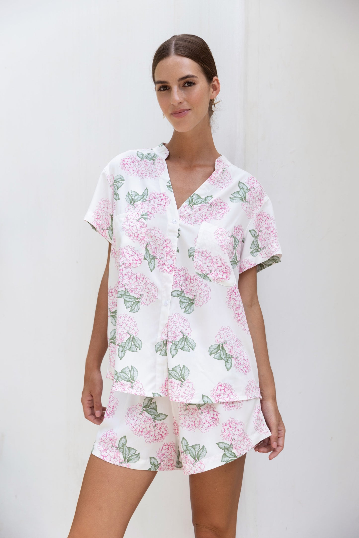 Maggie Pajama Set - Hydrangea Pink