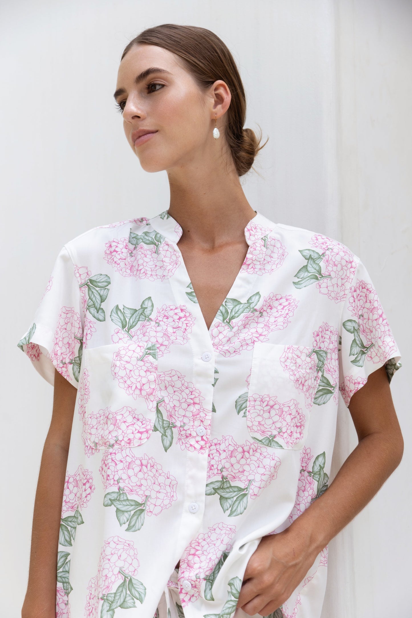 Maggie Pajama Set - Hydrangea Pink