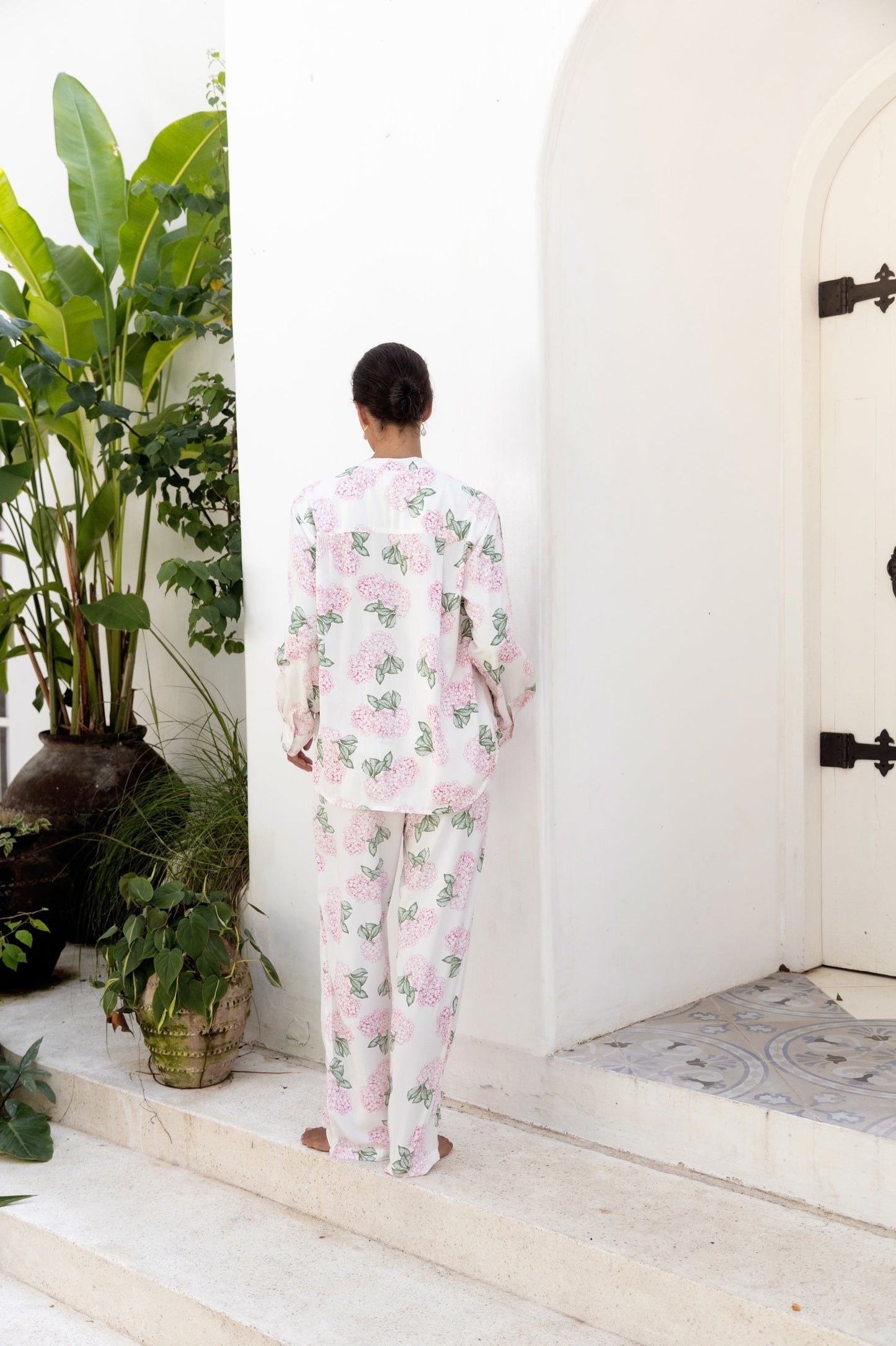 Maggie Pajama Set - Long - Hydrangea Pink